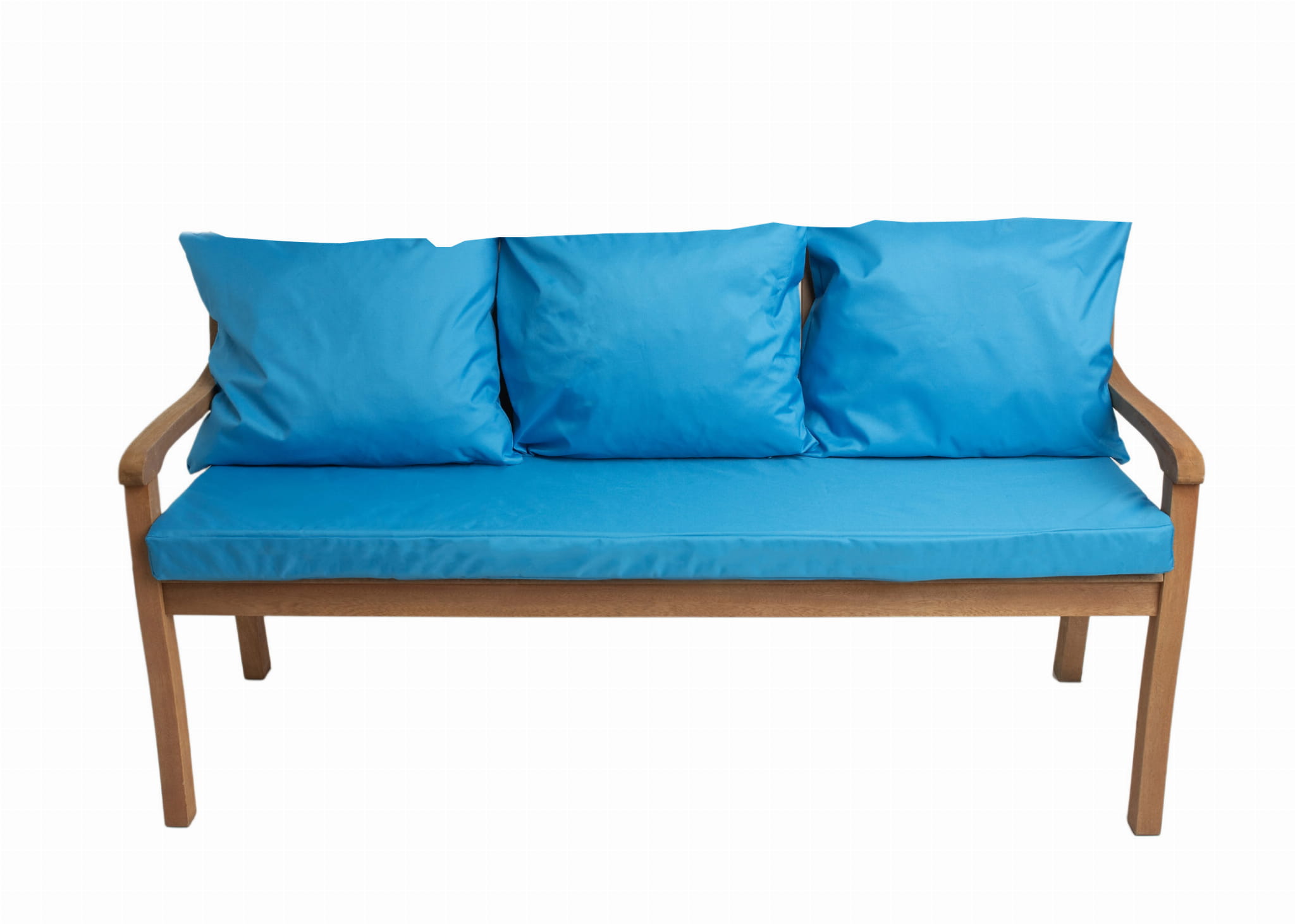 Cojines para banco de exterior 140x60x7/3x50x56cm, cojines para banco de jardín azules, cojines para banco de 3 plazas, cojines para columpio