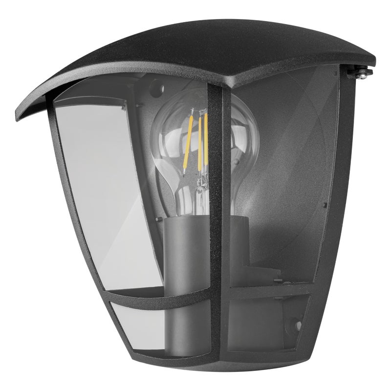 Lampa ogrodowa naścienna E27 LED Niko IP44 kinkiet elewacyjny zewnętrzna czarna MasterLED