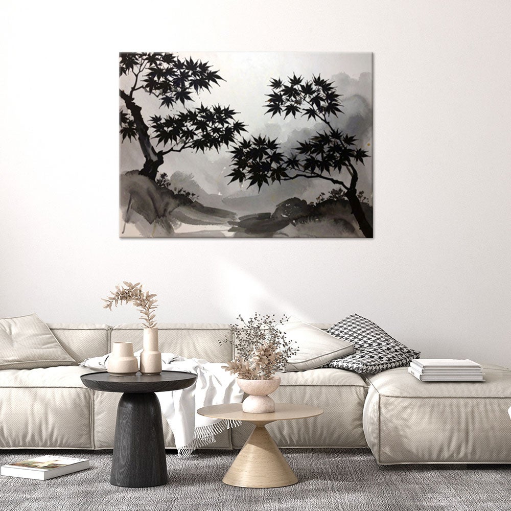 CARTE DU MONDE tableau en liège cadre en bois laqué NOIR 60x40 cm