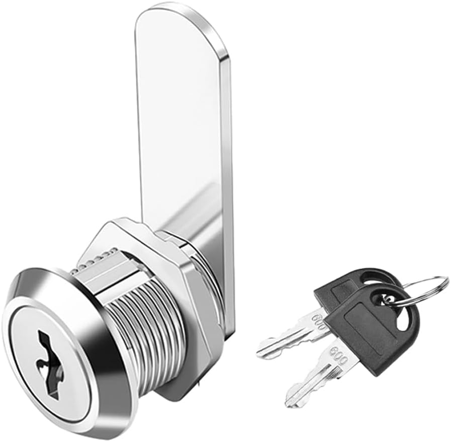 Serrure Pour Boîte/coffret Avec Plaque En Laiton - Acier étamé, 14,5 Mm - KeyMet