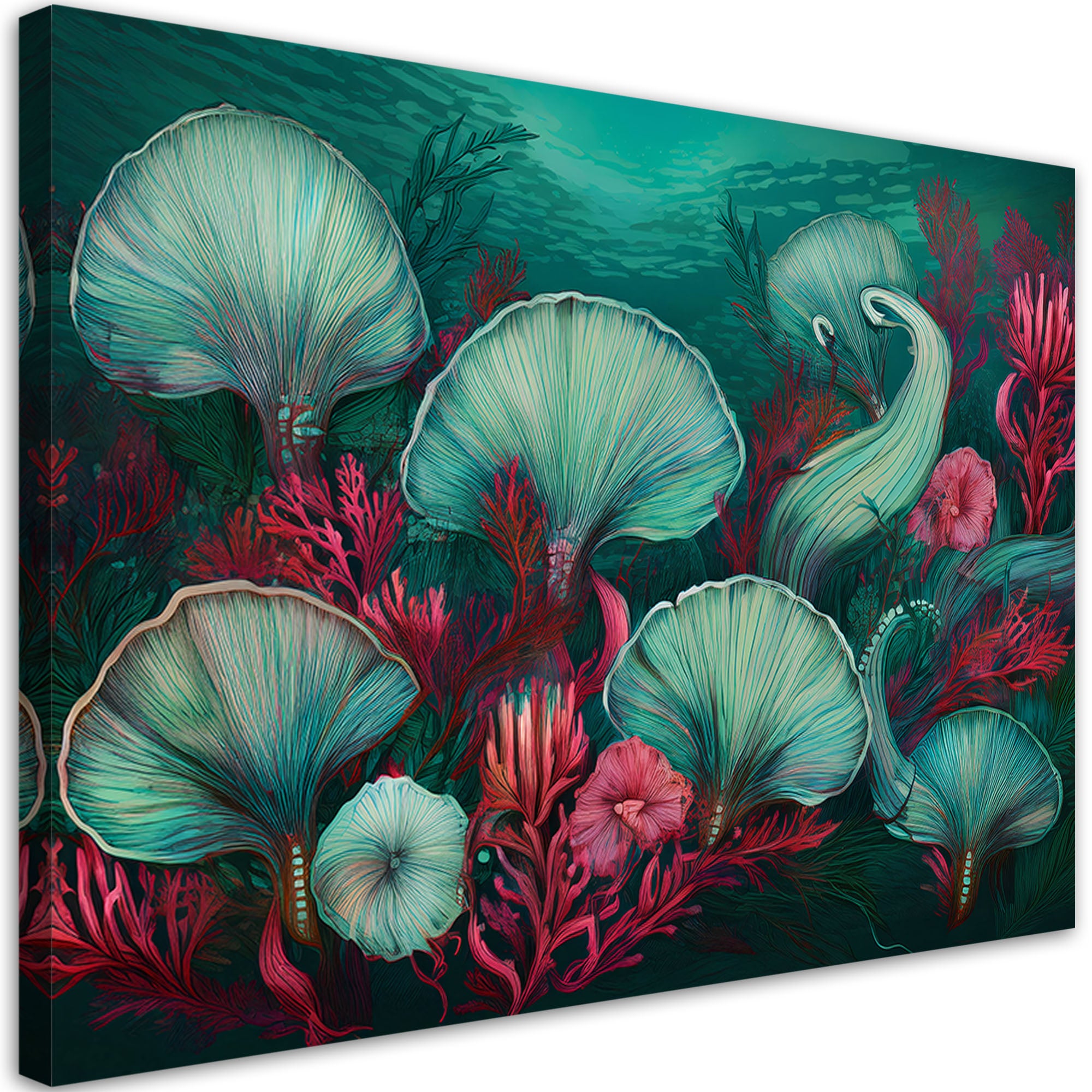 Obraz na płótnie, Koralowce Morze Ocean Rośliny 120x80