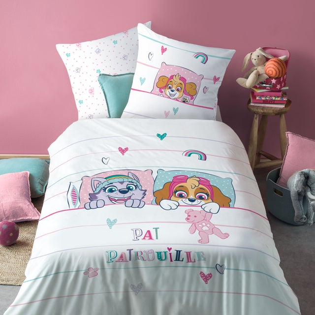 Parure Housse Couette 140x200 + Taie 63x63cm Enfant Savane Réversible – 100% Coton Oeko-Tex Matt & Rose