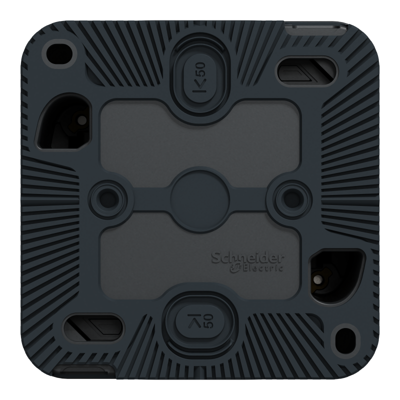 Schneider Electric - Mureva Styl - Bouton poussoir lumineux LED saillie IP55 IK08 gris - MUR35028 - 4