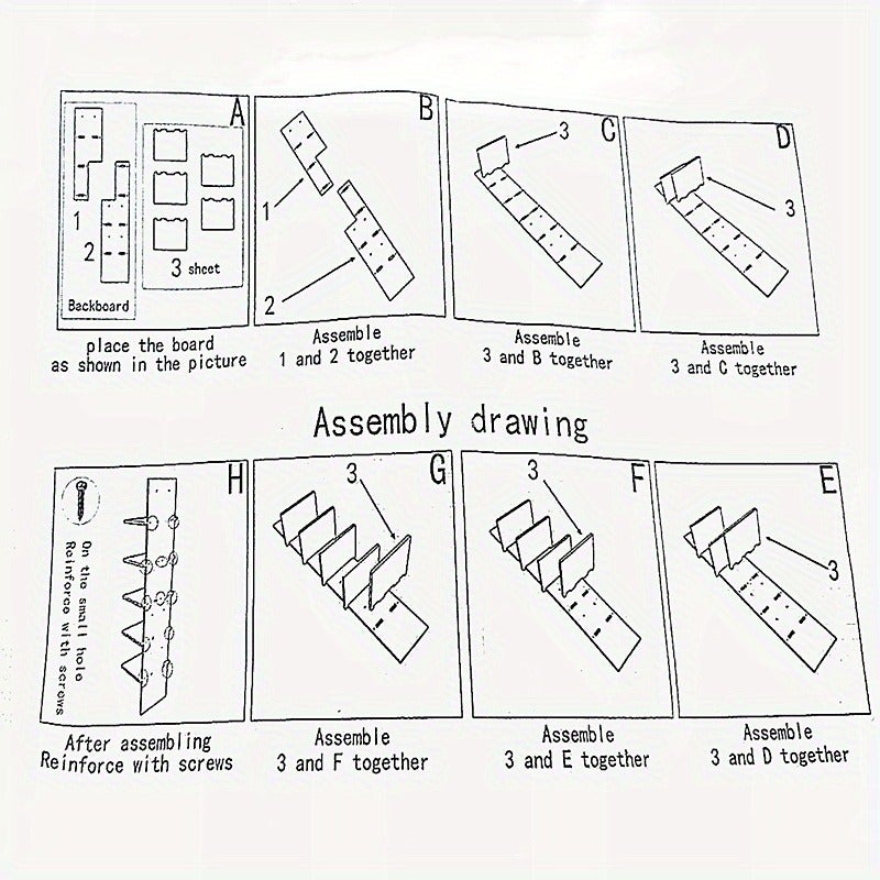 AULEDIO 5 couches multifonctionnel plastique rack de stockage rack d'affichage, étagère de chambre, étagère de stockage, étagère - 7
