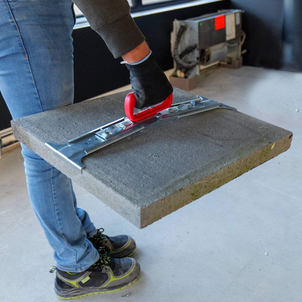 Lève dalle Porte dalle 1 main - Réglable de 40 à 60cm - Poignée ergonomique - Lever et poser dalles et carrelage - 4