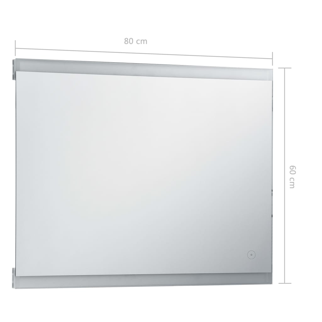 Maison Exclusive - SpeccMaison Exclusive - o LED da Bagno con Sensore Tattile 80x60 cm - 7