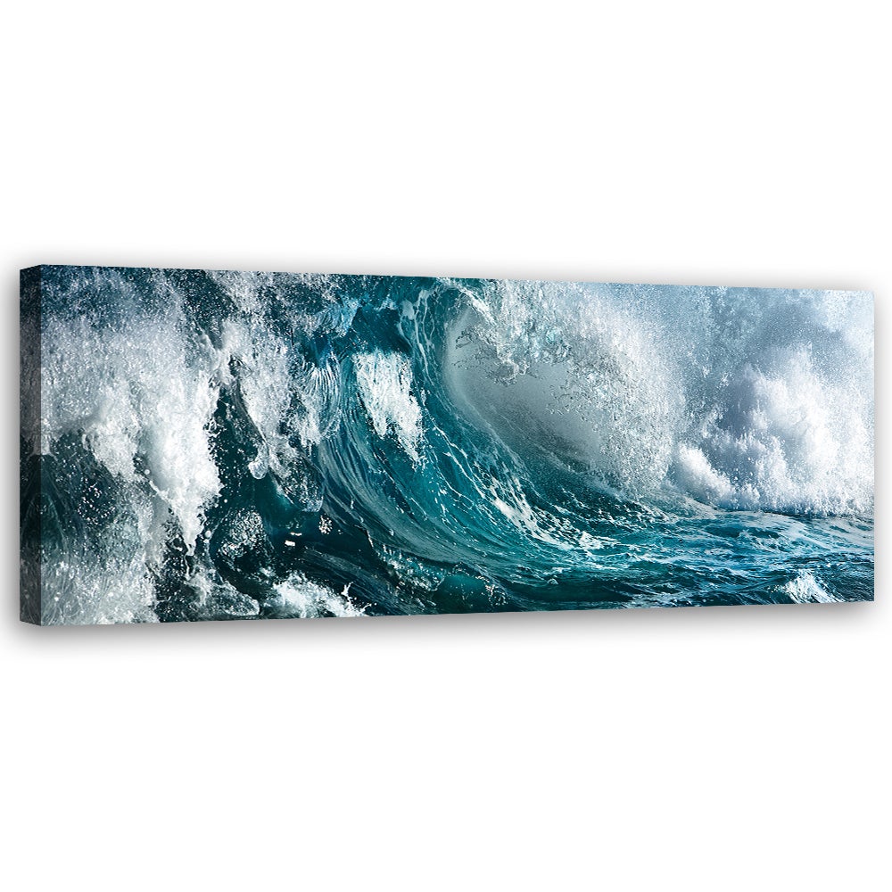 Obraz na płótnie, Fala Morze Ocean 90x30