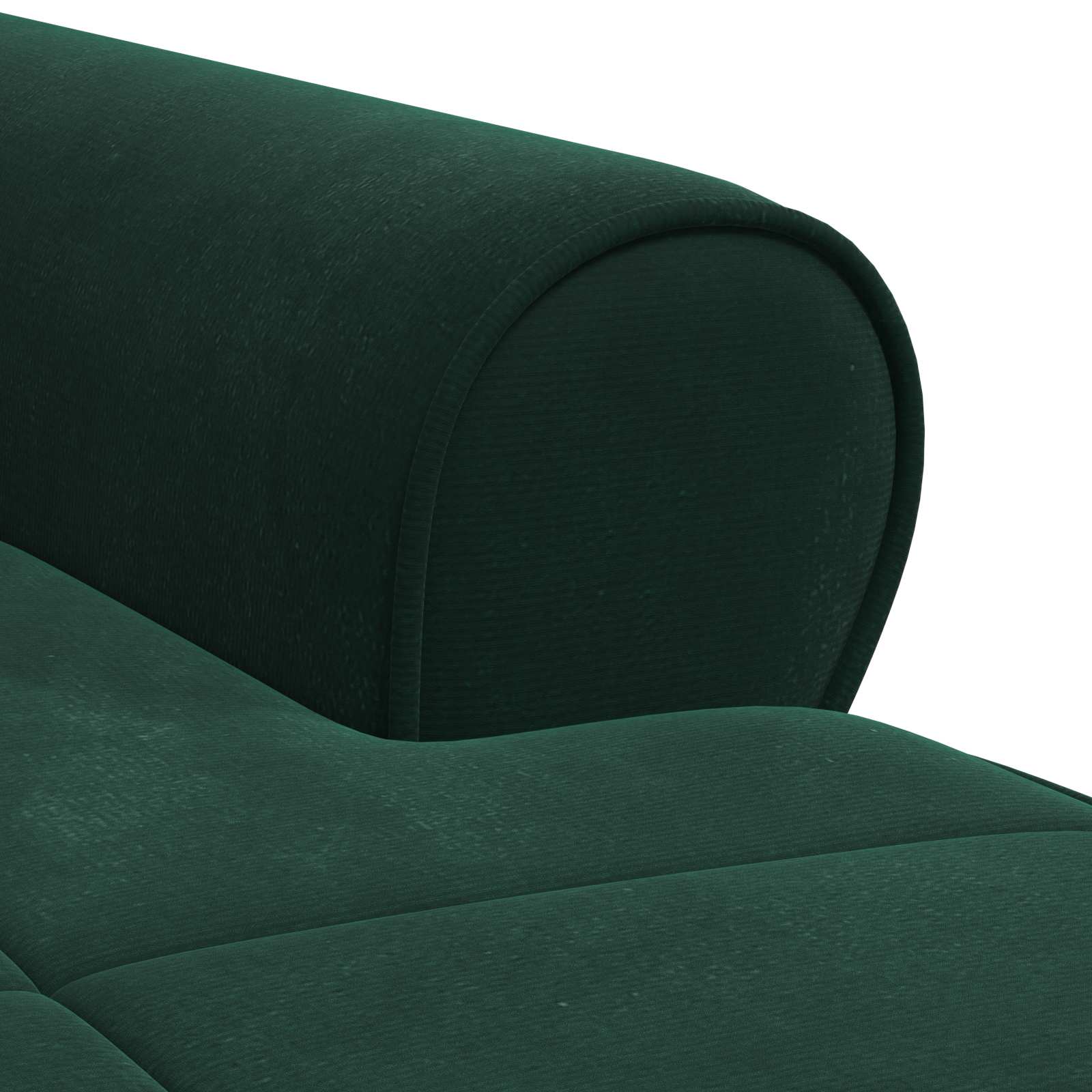 Chaise longue avec coussin Vert foncé 91 x 157 x 91 cm Velours vidaXL - 8