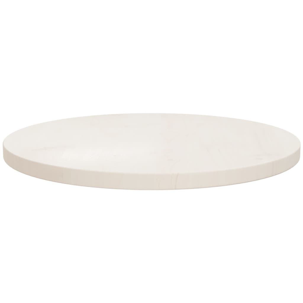 Tablero de mesa | superficie de mesa | tablero de escritorio madera maciza de pino blanco ø50x2,5 cm cfw29252