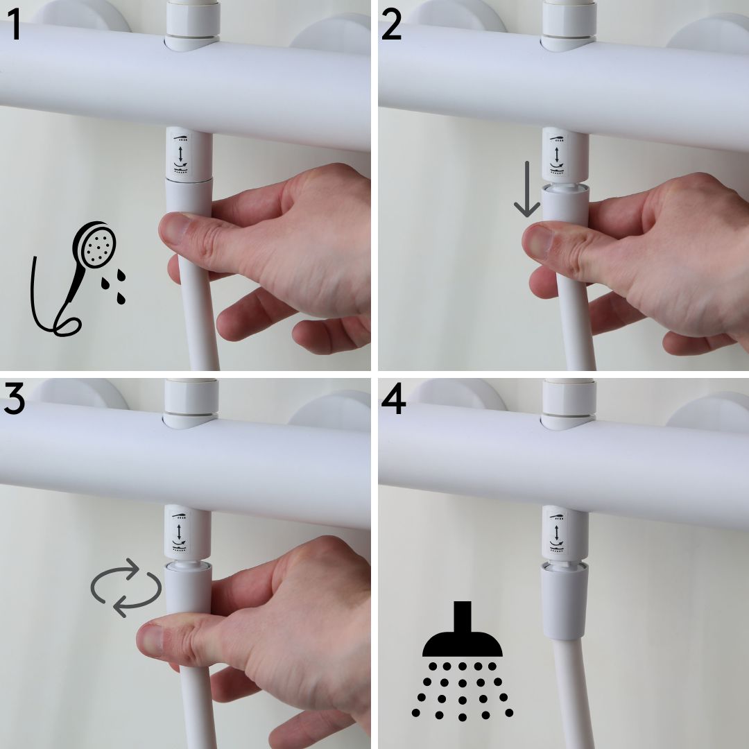 Luisa colonne de douche mécanique cuivre brossé - 8