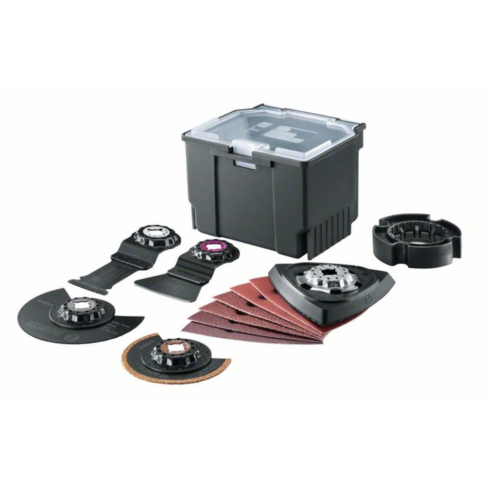 Bosch Home and Garden - Set di project universale, 12 pezzi (accessori per PMF 250 CES, in piccola scatola per accessori
