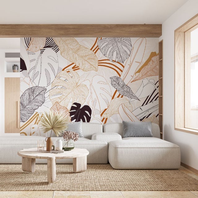 Papier peint panoramique - Bornéo - Multicolore - intissé : 150g/m² - 7 lés : 336x270cm