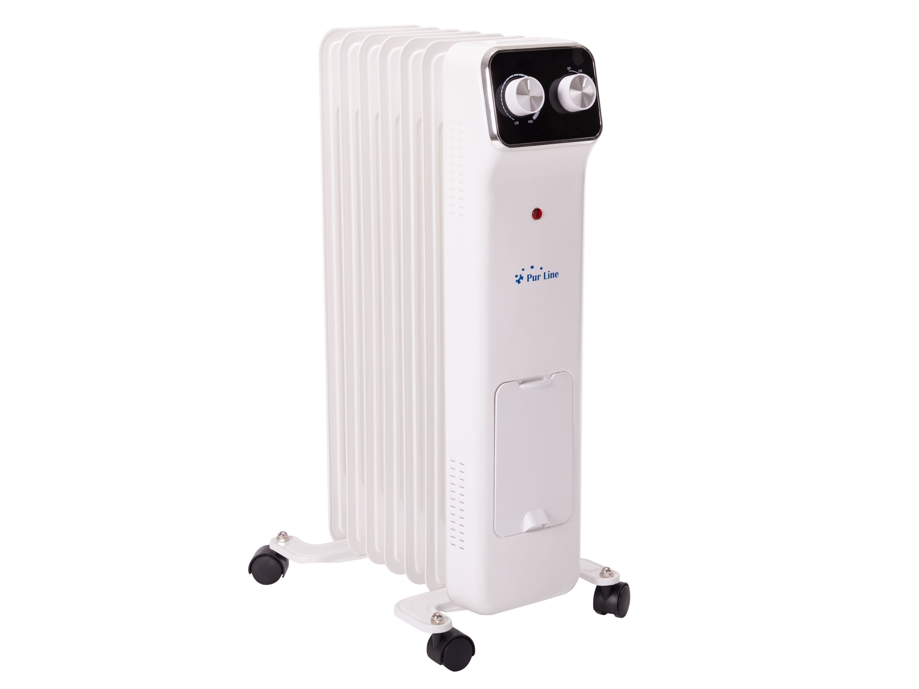 SWANEW Radiateur Bain D'huile électrique 2000W Radiateur Chauffage électrique 3 Puissances Mobile Blanc