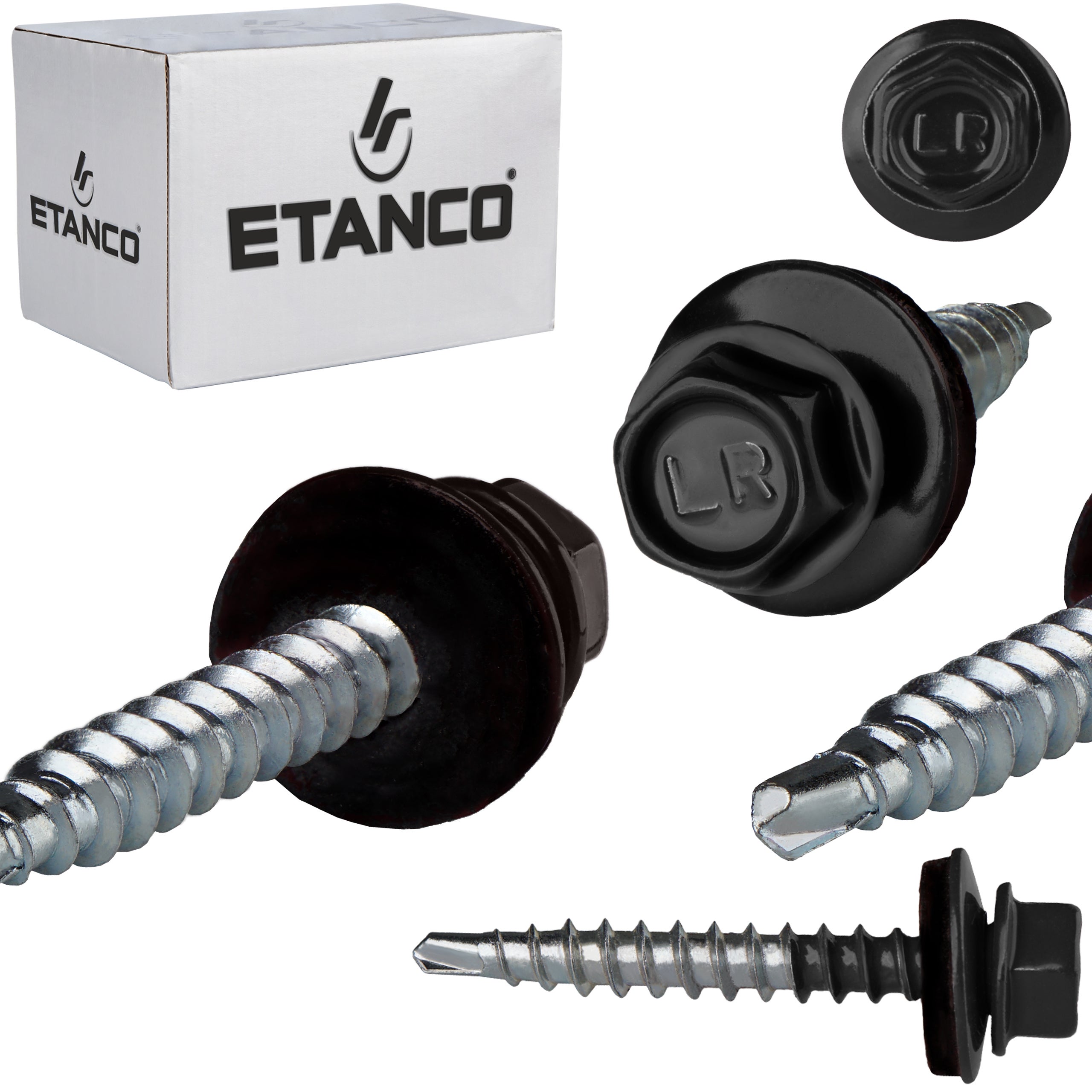 Wkręty farmerskie Etanco GTF2 4,8x35 mm RAL 9005 250szt