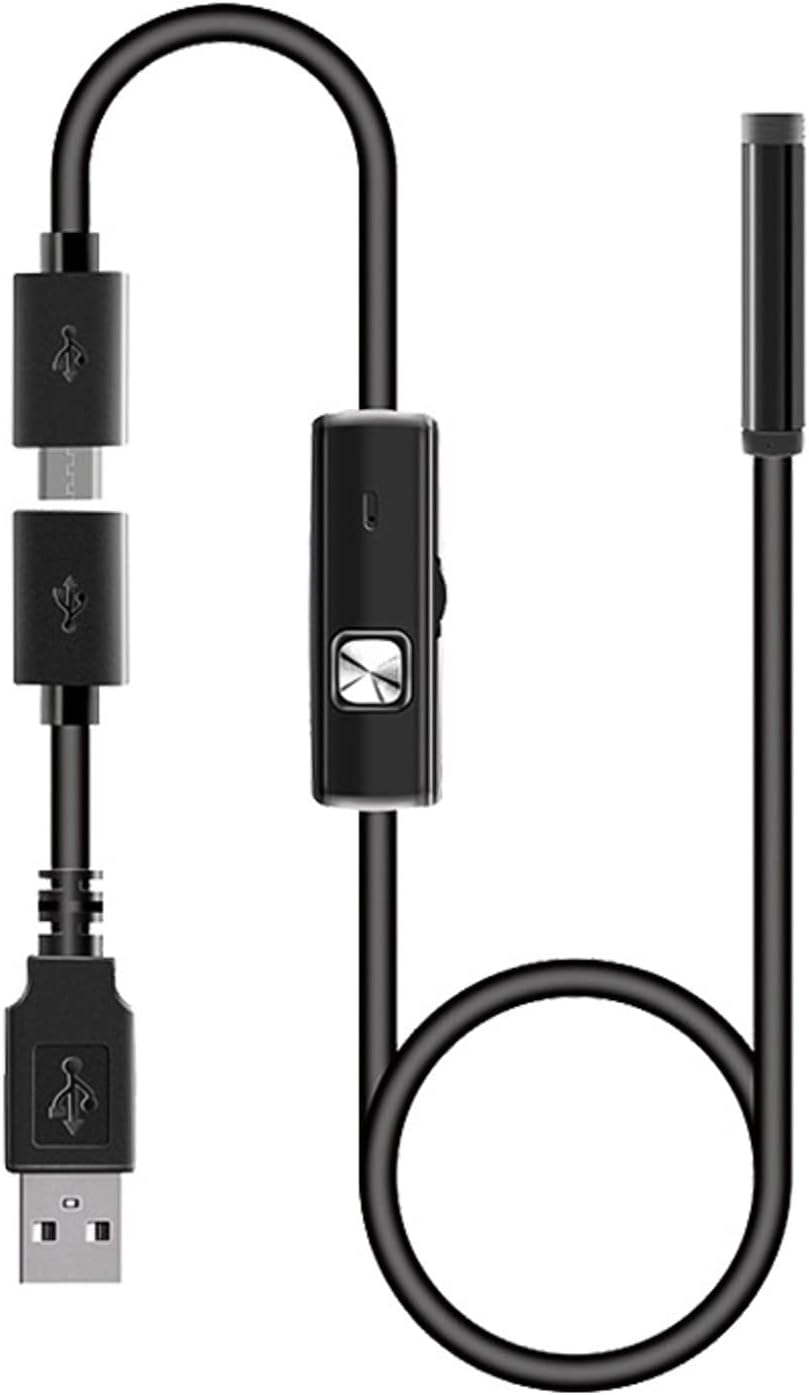 Kamera endoskopowa - Kamera inspekcyjna endoskopowa USB, półsztywny kabel, wodoodporność IP67 dla Androida (5M, nie wymaga Wi-Fi)