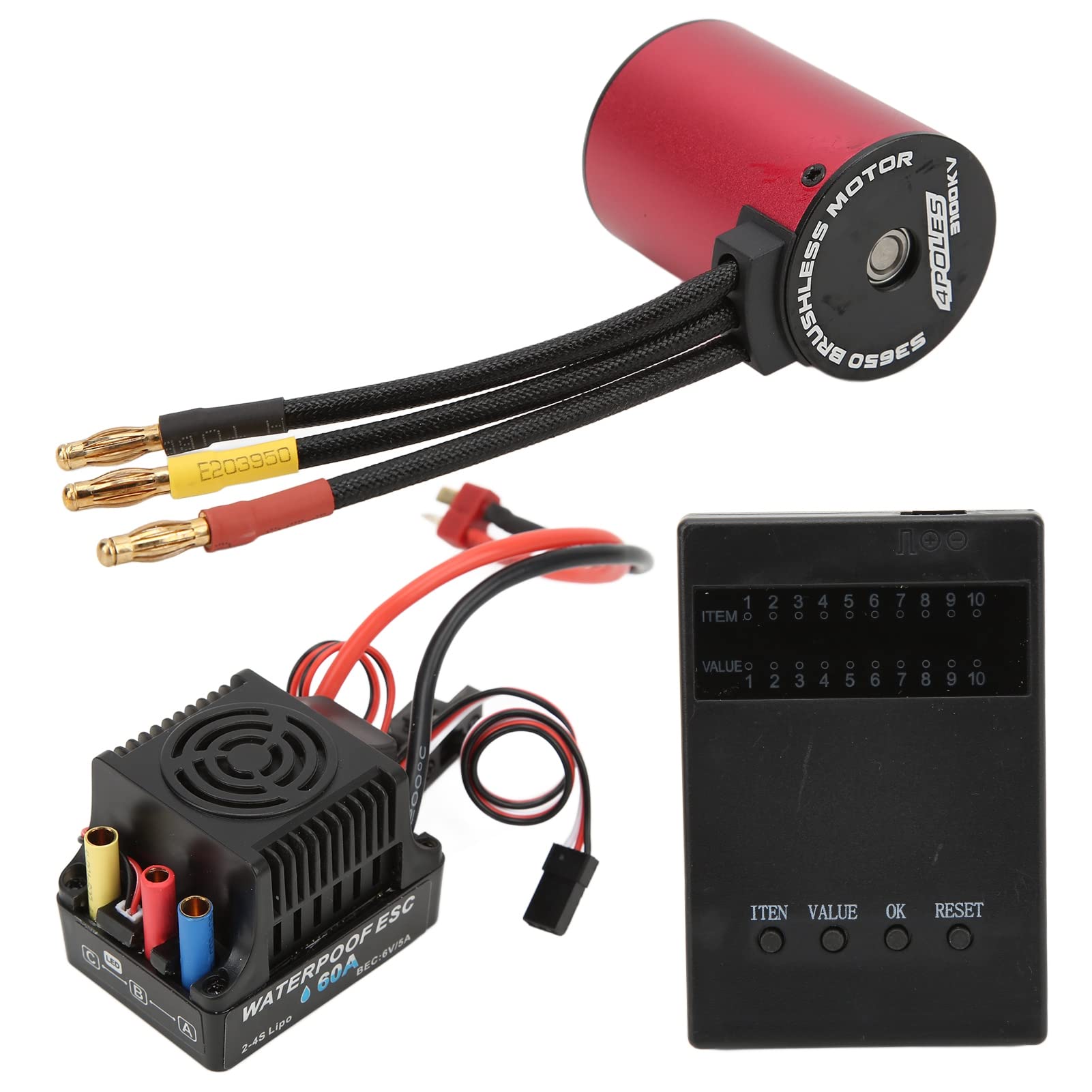 Rc Coche RC Motor Sin Escobillas Para Modelos RC, 3650 Y 5900KV, Alto Rendimiento Para Coches, Barcos Y Más, Ideal Para Aficionados Y Profesionales De Coche Rc 1/10