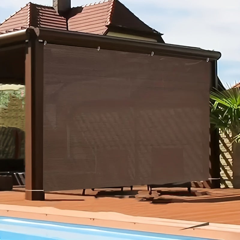 Filet pare-soleil extérieur, protection UV, auvent durable, adapté aux voyages, aux pique-niques et à la piscine, couleur café, 2*3 mètres - 3