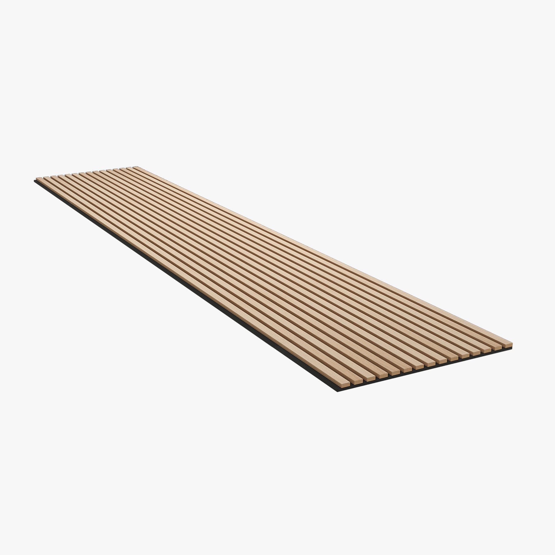 Panneau tasseaux acoustique 300×60 cm – Chêne Classic (Feutrine Noire) | AKUPANEL BY WOODMONDO - 2