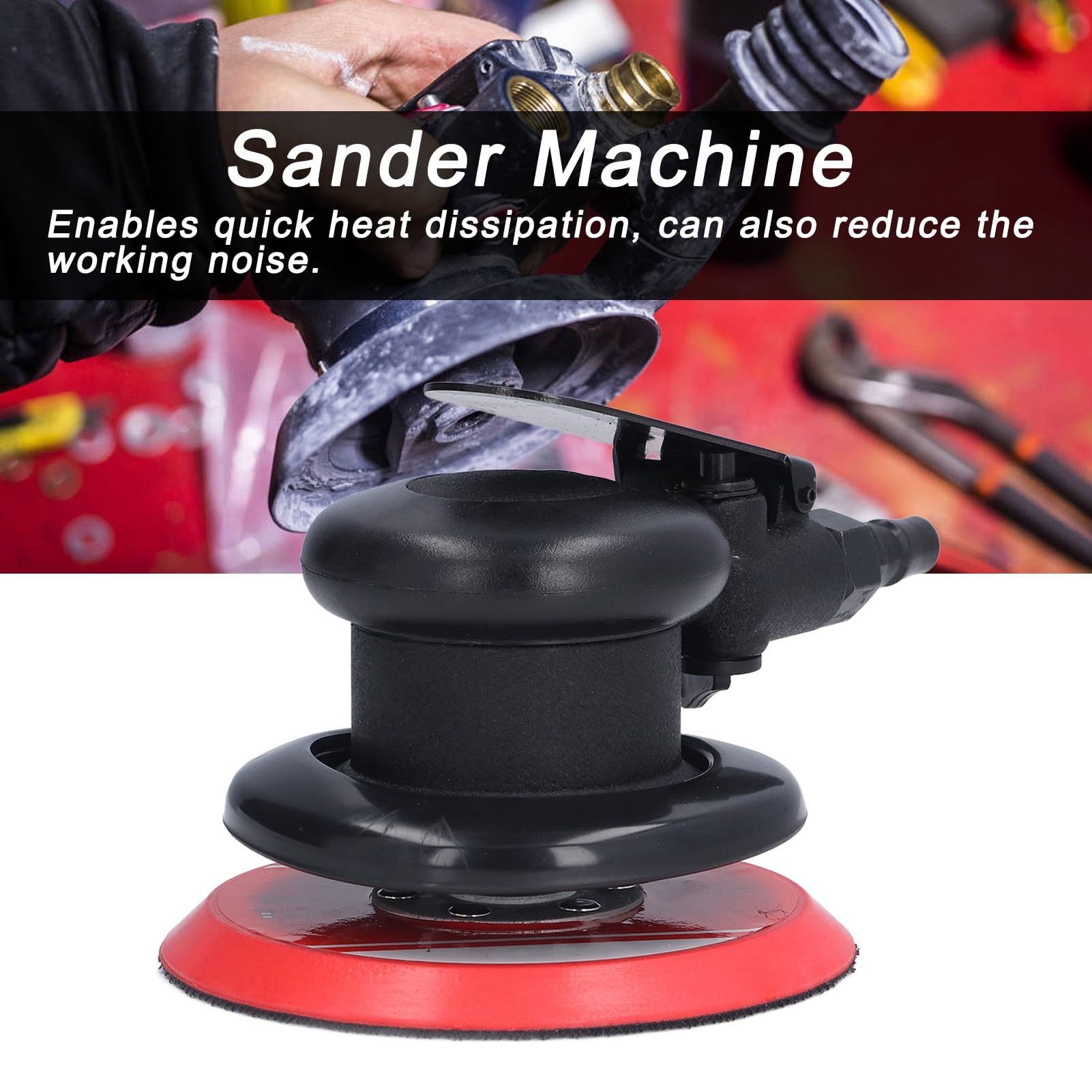 Ponceuse orbitale Meuleuse pneumatique Rectifieuse Ponceuse pneumatique pour voiture Bois Métal - 3