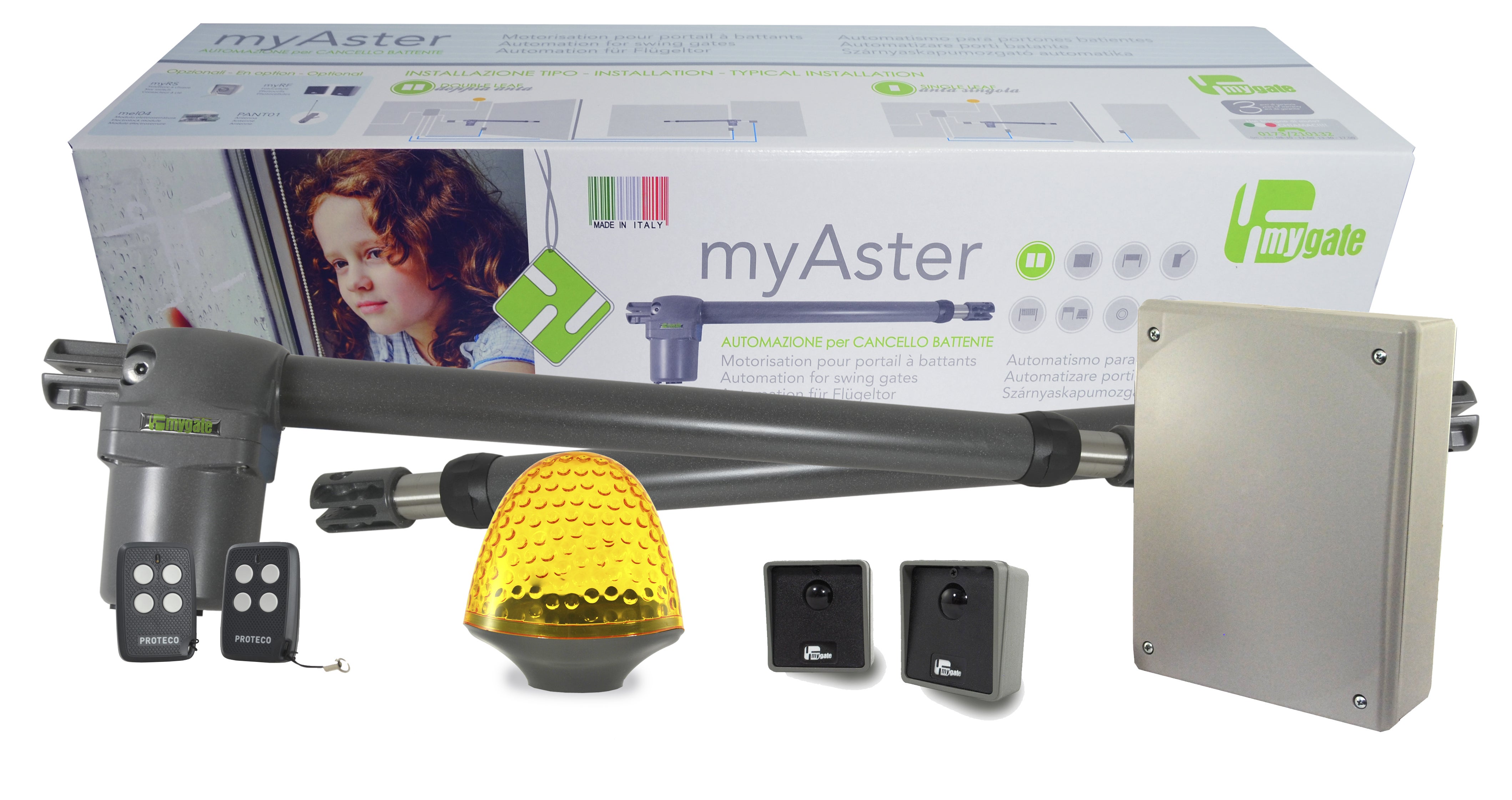 Kit MyAster 24v Motorisation pour portail battants En 24 volts - 3