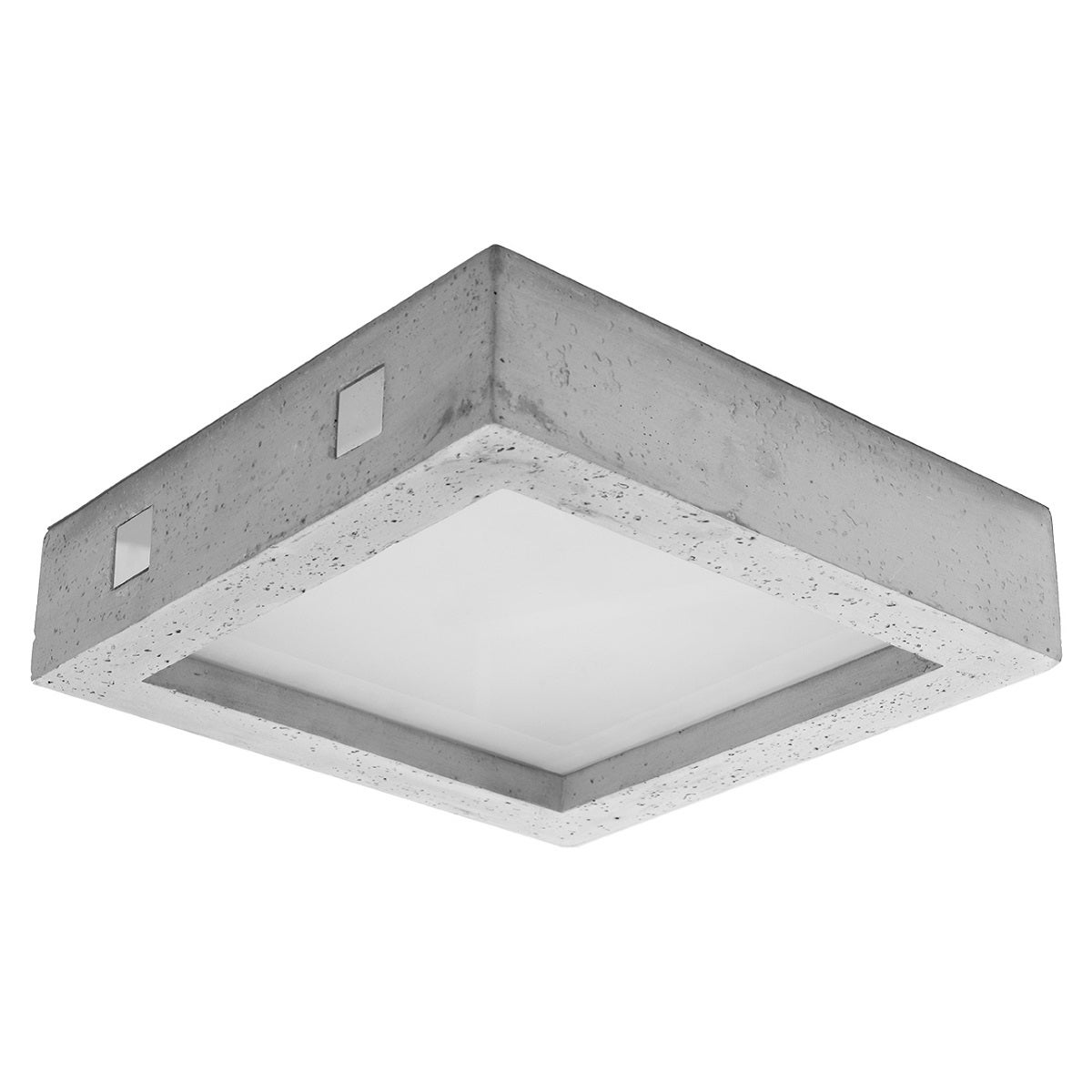 Plafon LED INDIRA szaro-biały 18W ciepła 1600lm szkło wym:8x33x33cm IP20 Pure Lume