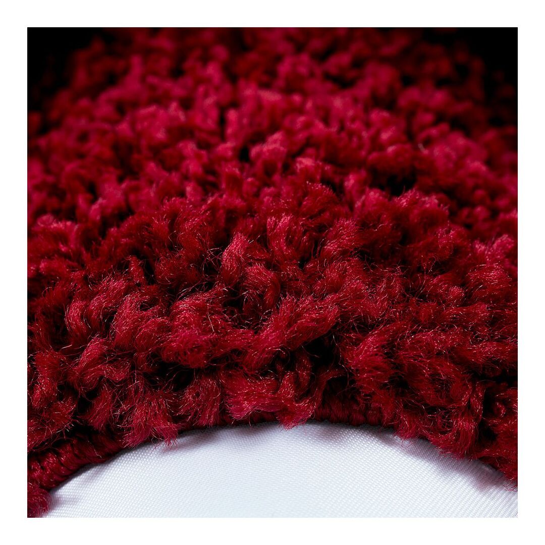 Tapis contemporaine en polypropylène Rouge Ø 160 XIMOZ | Leroy Merlin
