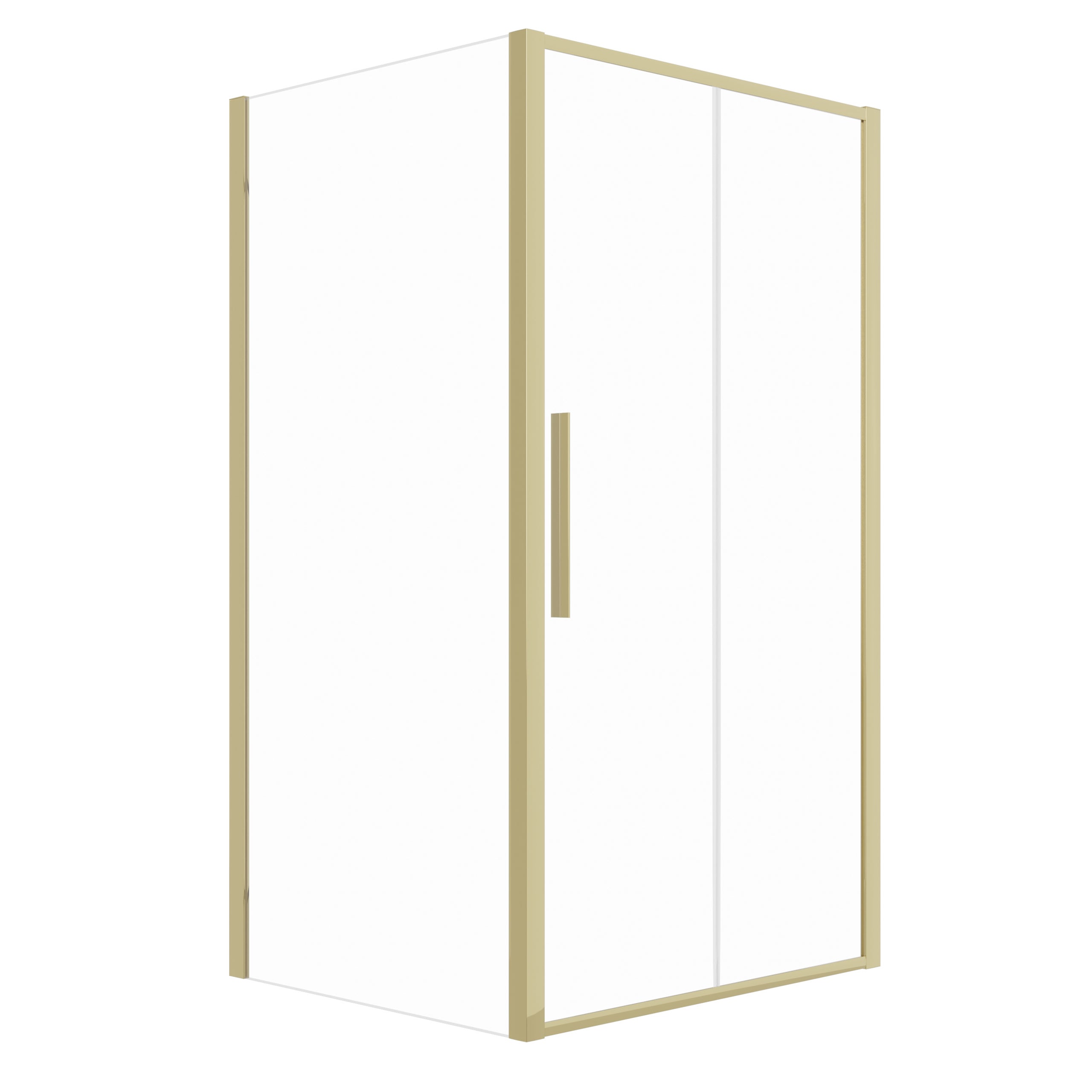Kabina prysznicowa PYRUS prostokątna 90x80cm przesuwna złota SEVANTE