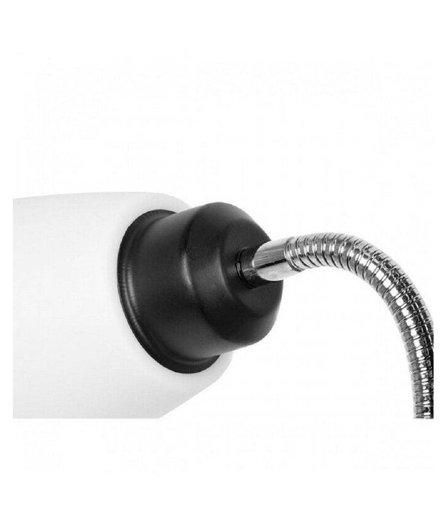 Trade Shop - Lampada Piantana Da Terra 180cm 2 Bracci Paralume Luce Orientabile Casa Ufficio - Nero - 3