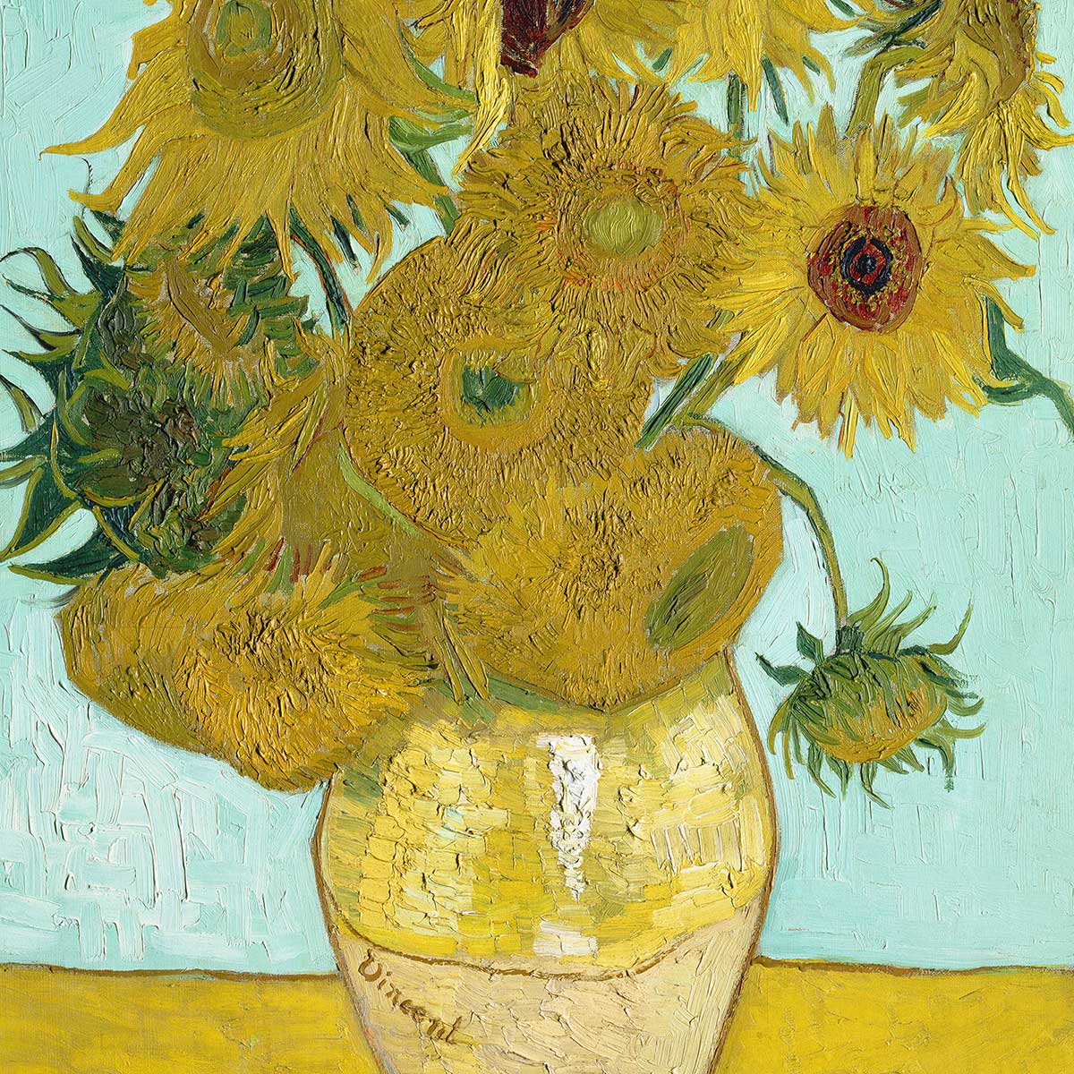 Tableau célèbre Van Gogh Les Tournesols - 60x90cm - 3
