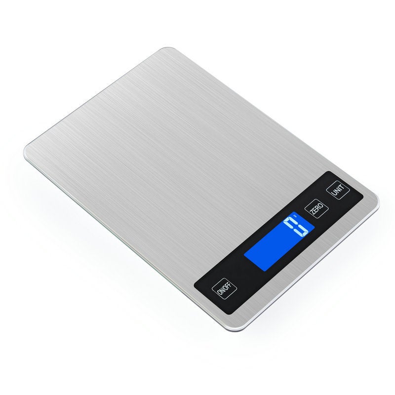 Elektroniczna Waga Kuchenna, Cyfrowa Waga Spożywcza o Precyzji 1g ze Stali Nierdzewnej, Udźwig 15kg/33lb, Duża Platforma o Wymiarach 23 x 16