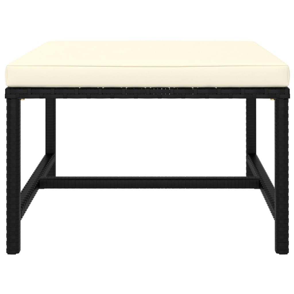 Maison Exclusive - Set Divani da Giardino 8 pz con Cuscini in Polyrattan Nero - 9