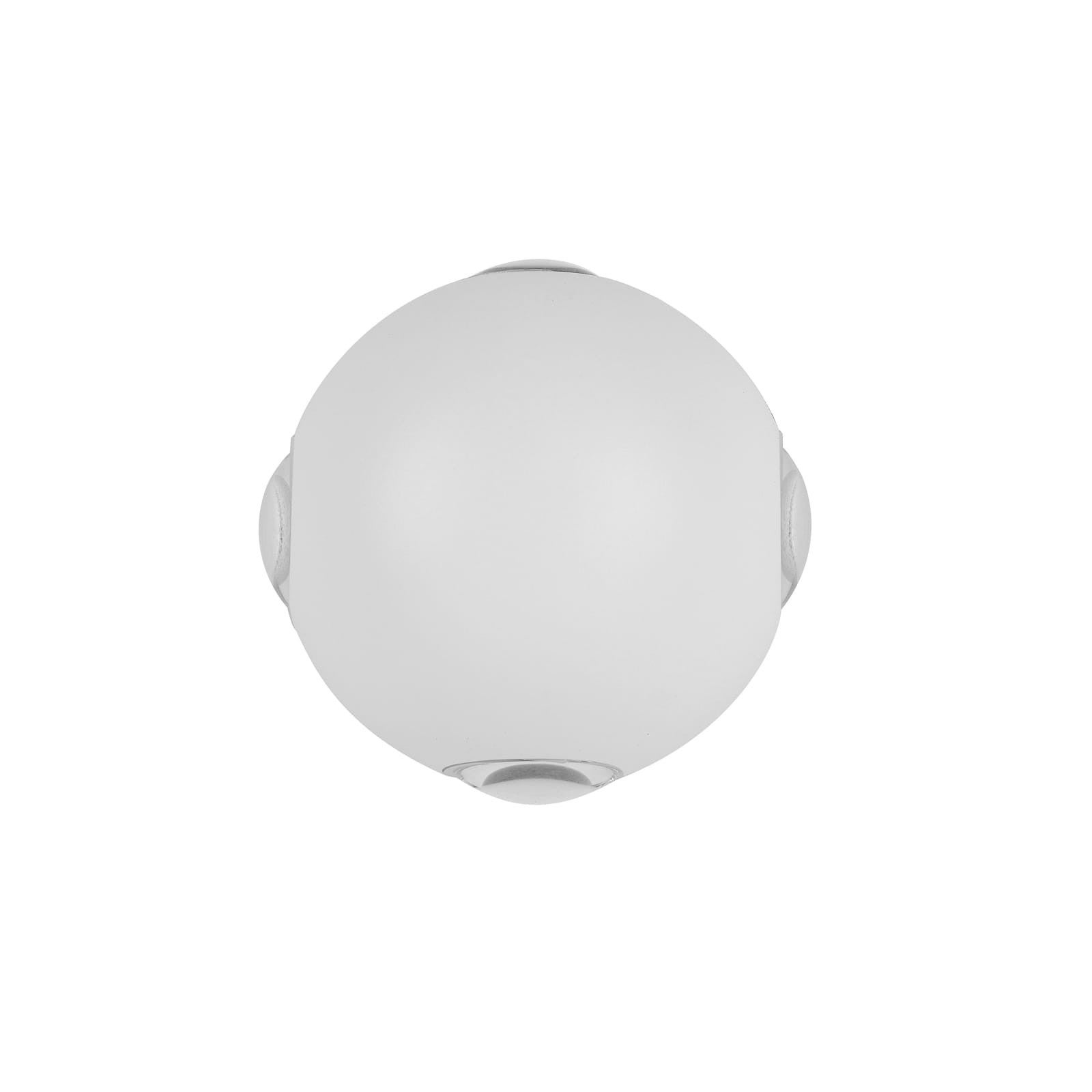 Kinkiet zewnętrzny BASILIO LED 3W Ciepła biel 300lm srebrny wym:5,2x5,2x8cm IP65 Italux