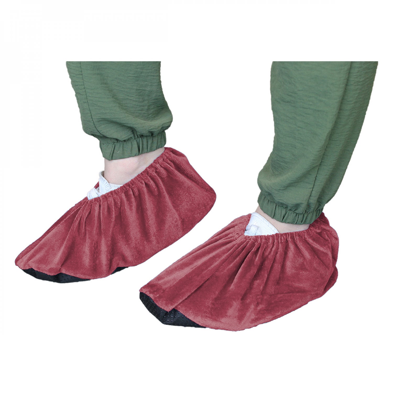 Lot de 20 paires de surchaussures lavables antidérapantes - Prune - Vivezen - 4