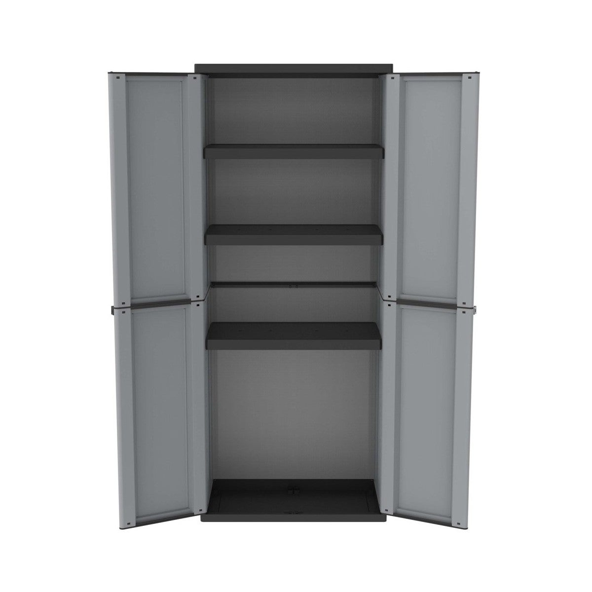 Armadio Portaoggetti In Resina GENSINI – Stile Rattan Grigio Per Esterno/Interno – Made In Italy - Foto 4