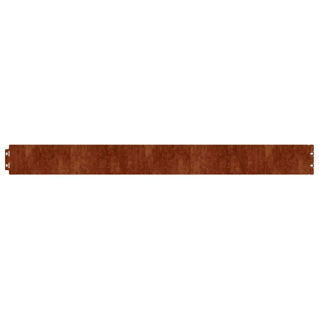 Bordures de pelouse 10 pcs 10x103 cm acier corten flexible vidaXL - 7