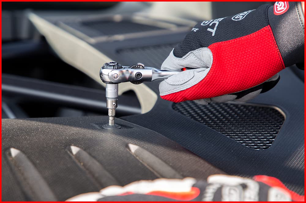 Cliquet à tête pivotante KS TOOLS Modifix - Poignée en T - 1/4 pouce - 914.1405-E - 6