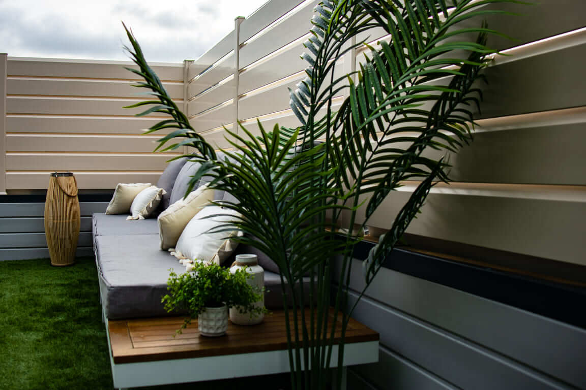 Clôture à Barreaux - CYLINDRIQUE 2 LISSE - APPUI MIXTE C100 - Rondino