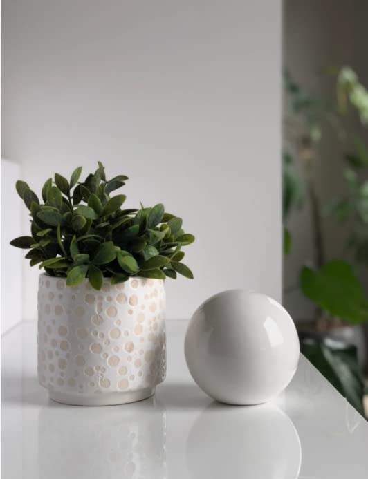 Doniczka szkliwiona fi12 donica osłonka ceramiczna - KOTARBAU - 3