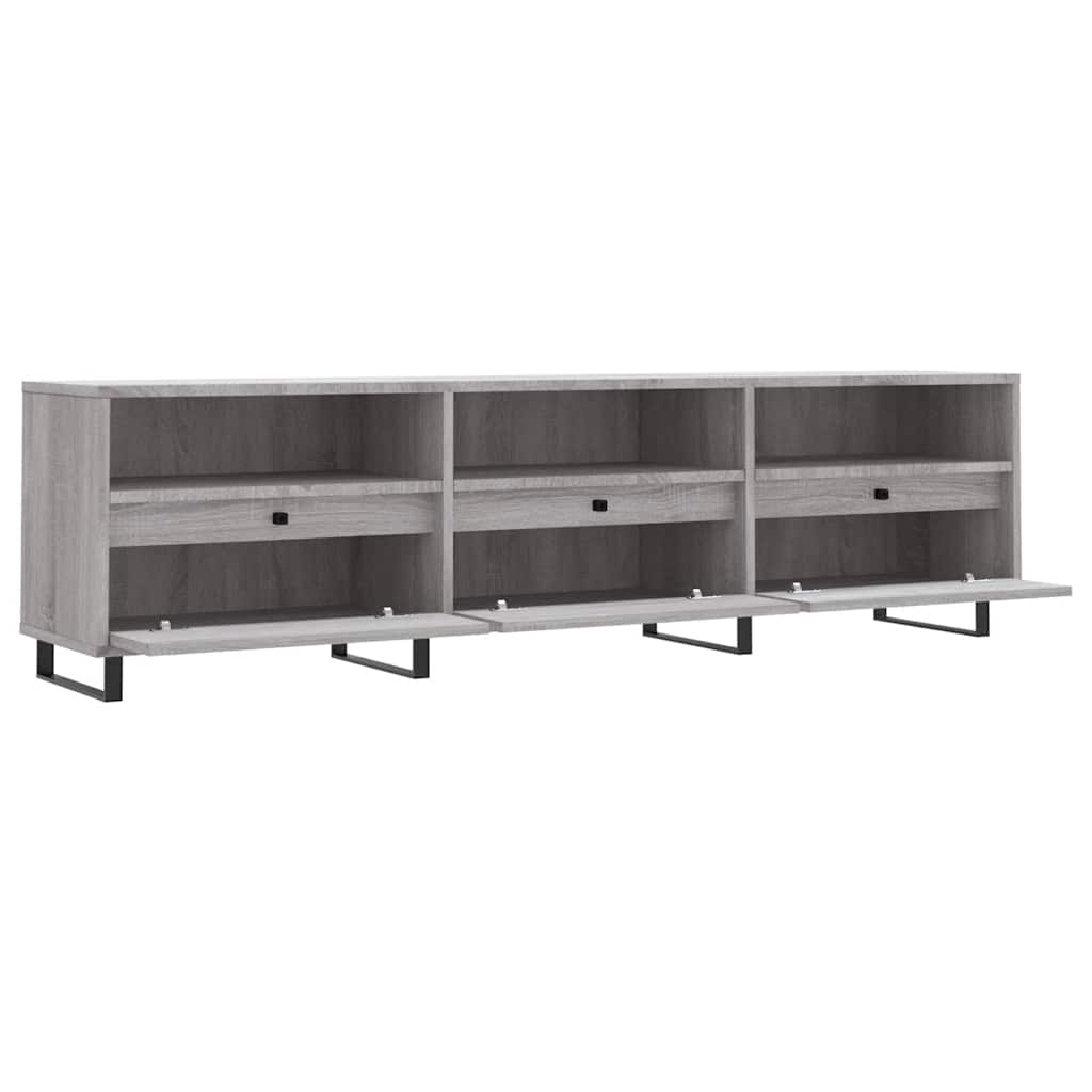 vidaXL Meuble TV sonoma gris 150x30x44,5 cm bois d'ingénierie - 6
