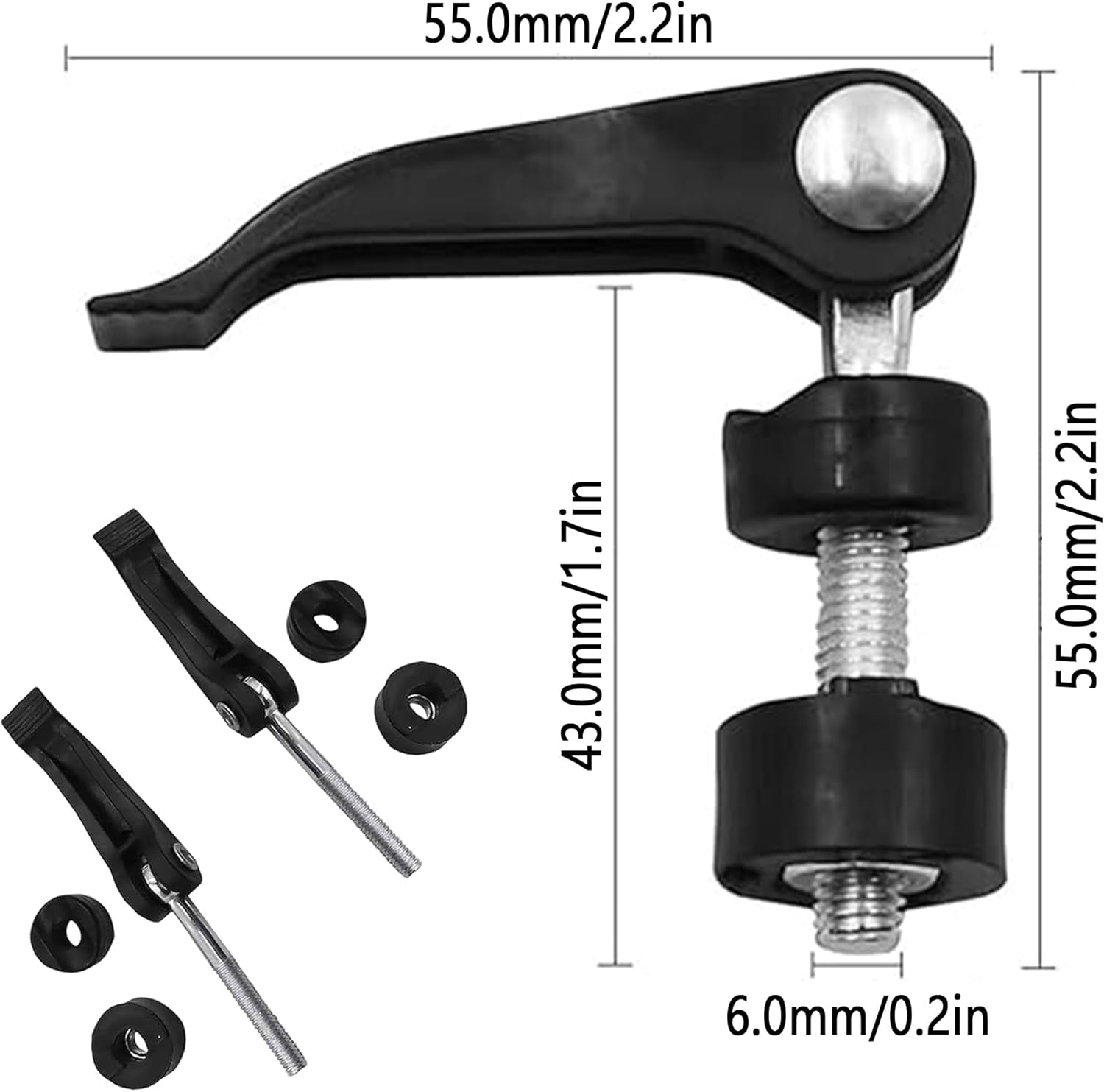 2 pcs Poignée de Tondeuse Vis pour Tondeuse à Gazon Poignée Universelle de Tondeuse à Gazon Tondeuse À Gazon Accessoires,Convient à La Plupart des Mod - 3