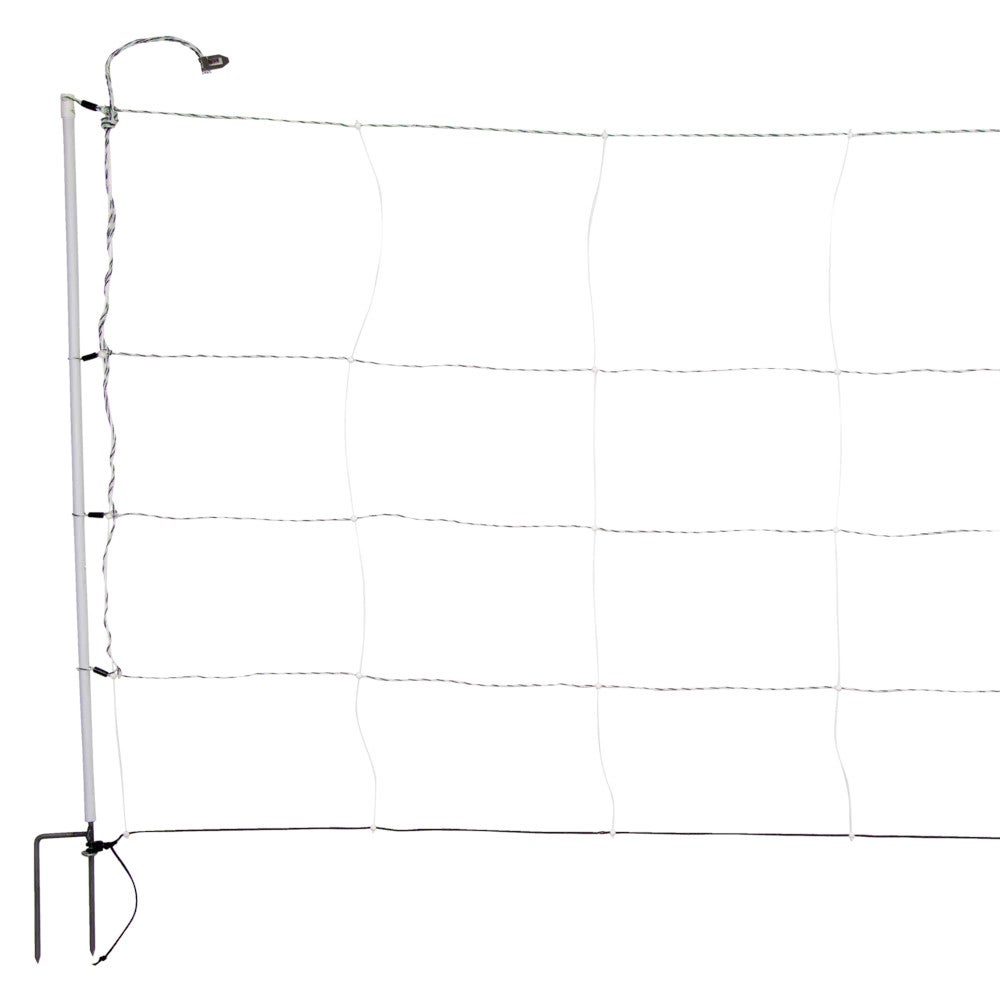 Filet Électrique Moutons Horizont 50m X 90cm - Clôture Pâturage Double Pointe Orange