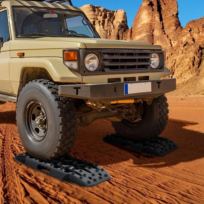 2 Supporti Per Trazione - Per Auto, Camper E Fuoristrada, In Plastica Resistente, Con Custodia - Foto 8