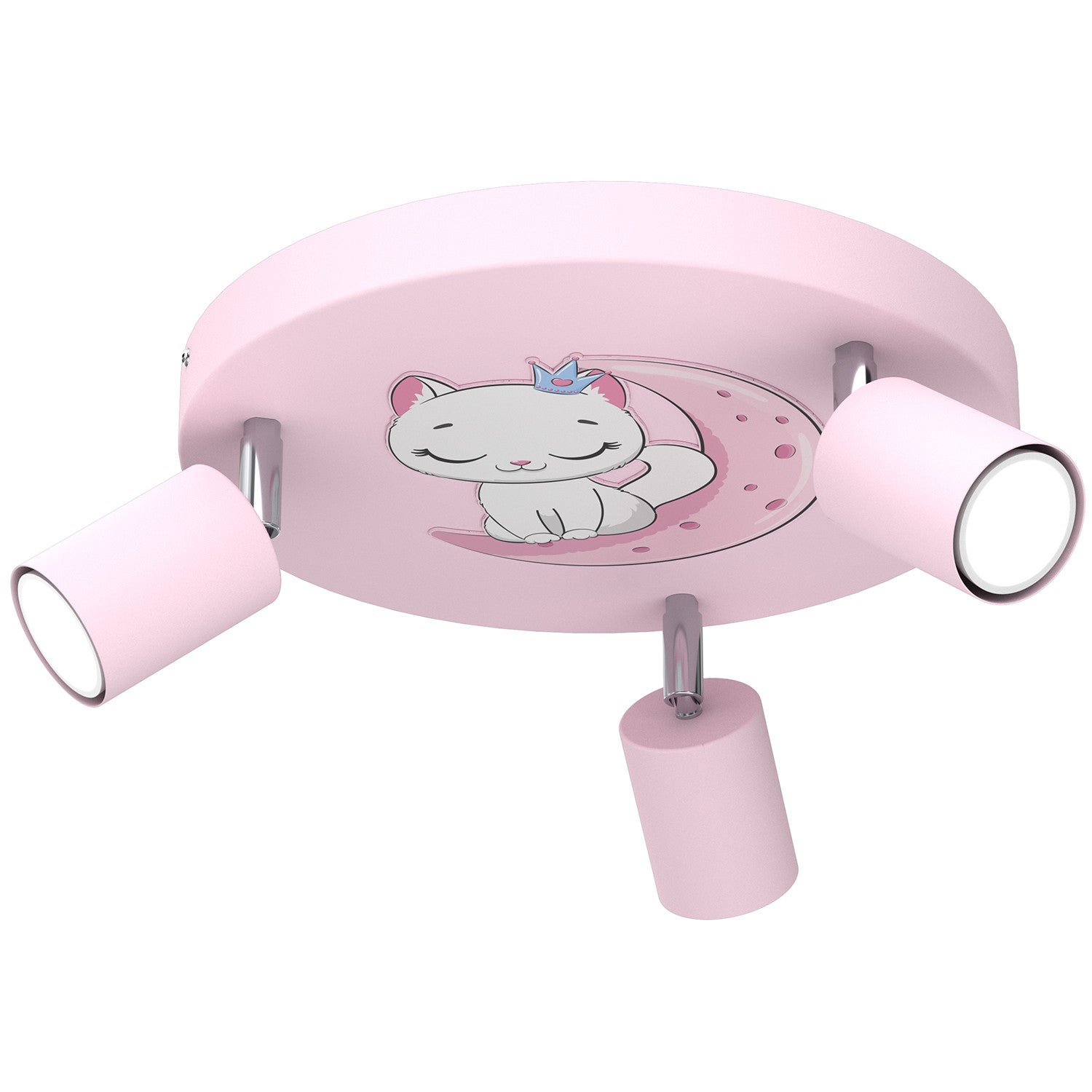 Lampa sufitowa wisząca Fun różowo-biała-niebieska 3xGU10x8W dziecięca wym: 10,5 x 30 x 30 cm metal Luminex