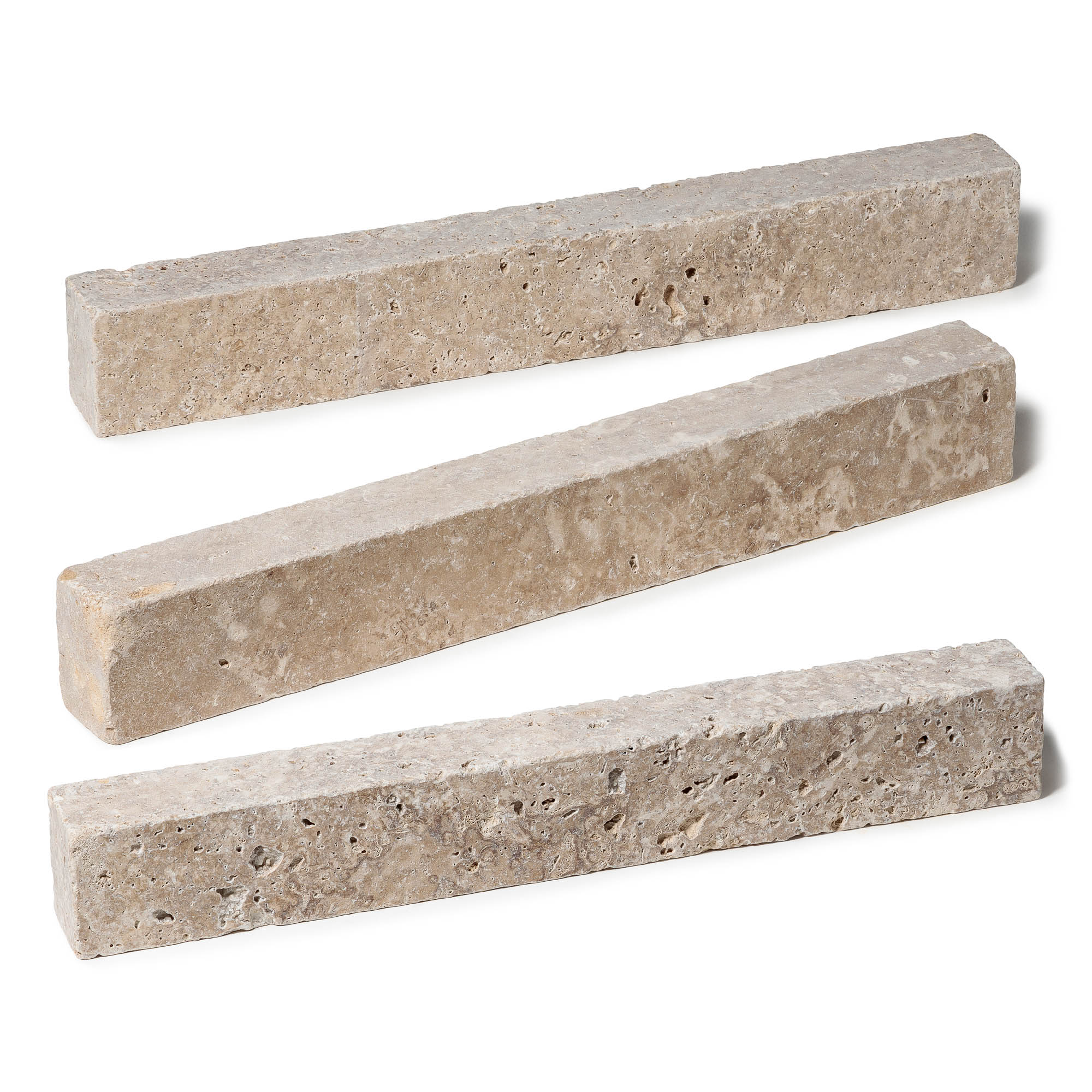 Bordure de jardin Travertin Beige Mix 50x7x5 cm (lot de 20 bordures soit 10 mètres) - RO'MA NATURE - 3