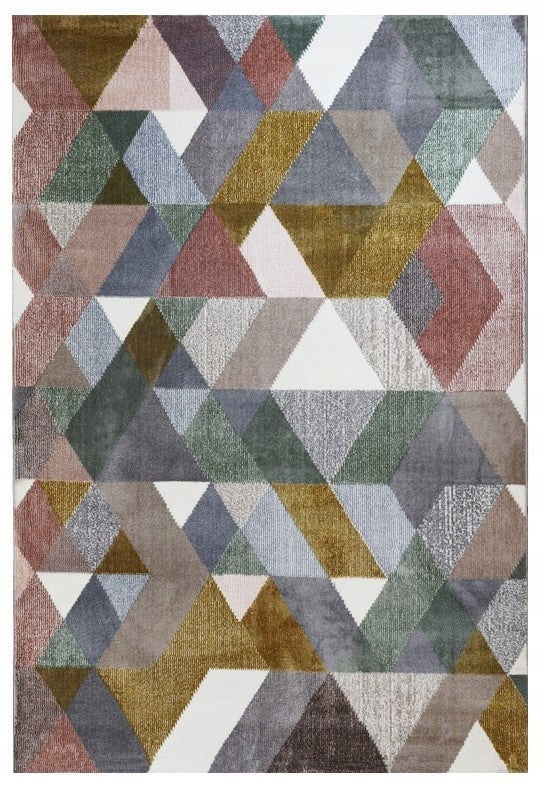 DYWAN PLEASURE L706A_GCA1F GEOMETRYCZNY ROMBY PASTELOWY 160x230