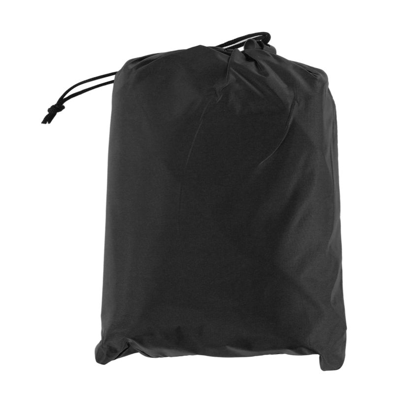 Housse de protection pour mobilier de jardin, housse ronde pour baignoire balnéo 190, taffetas de polyester argenté, imperméable, 215 x 70 cm, noire - 2