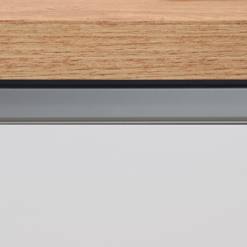 Îlot central avec table pour cuisine moderne 2 portes 160x90x90cm Grover - 8