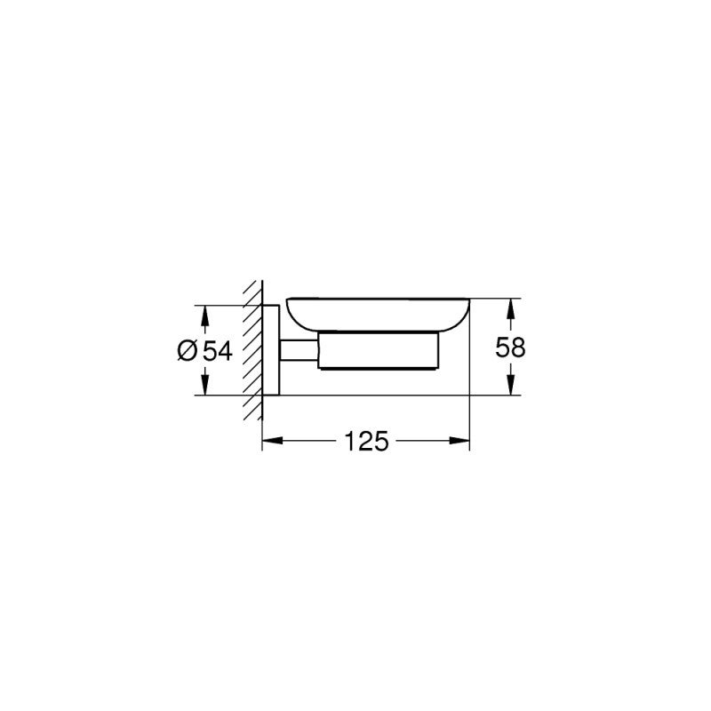 Grohe Porte-savon avec support chromé Essentials - 2
