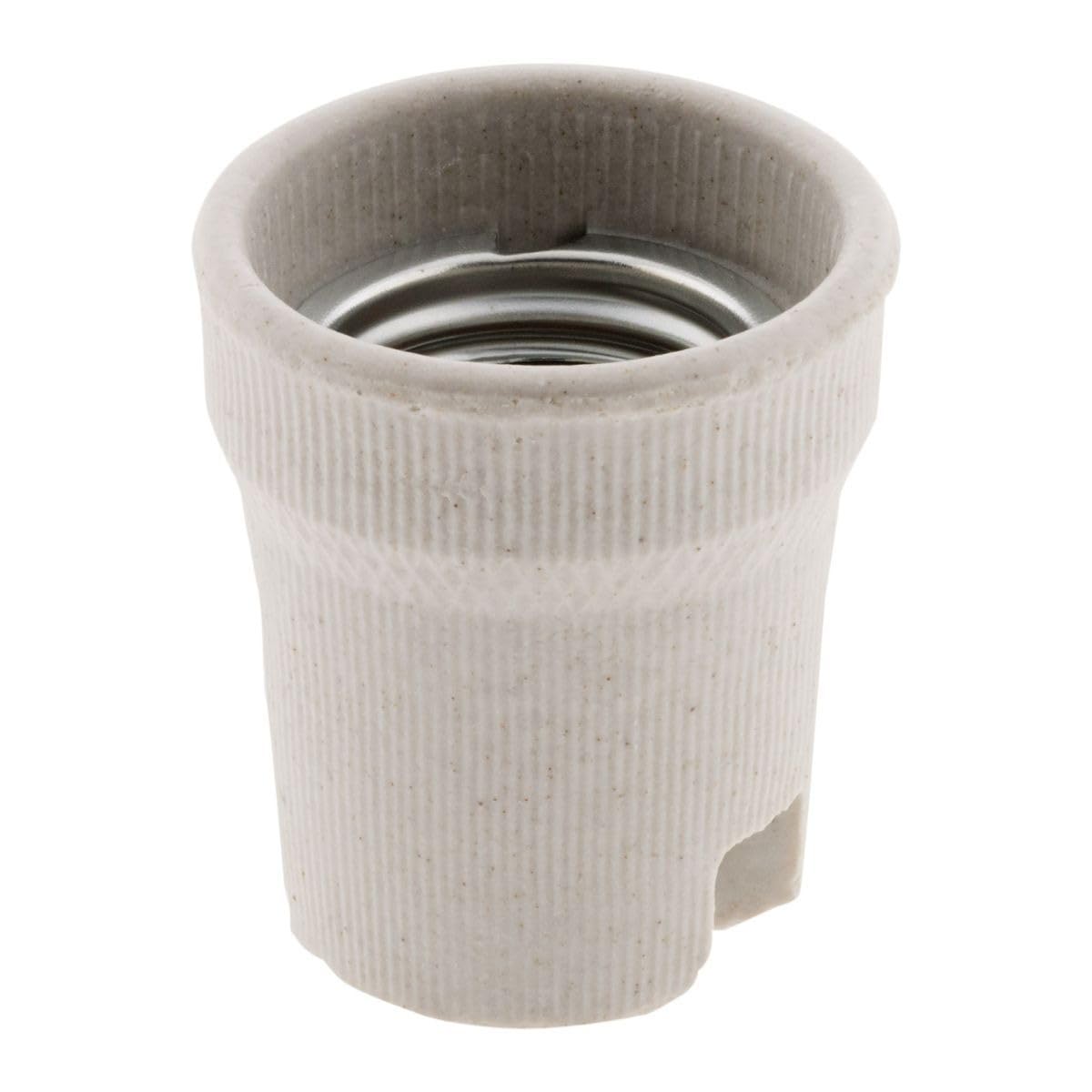 Douille E27 porcelaine à vis - Blanc - Zenitech - 7