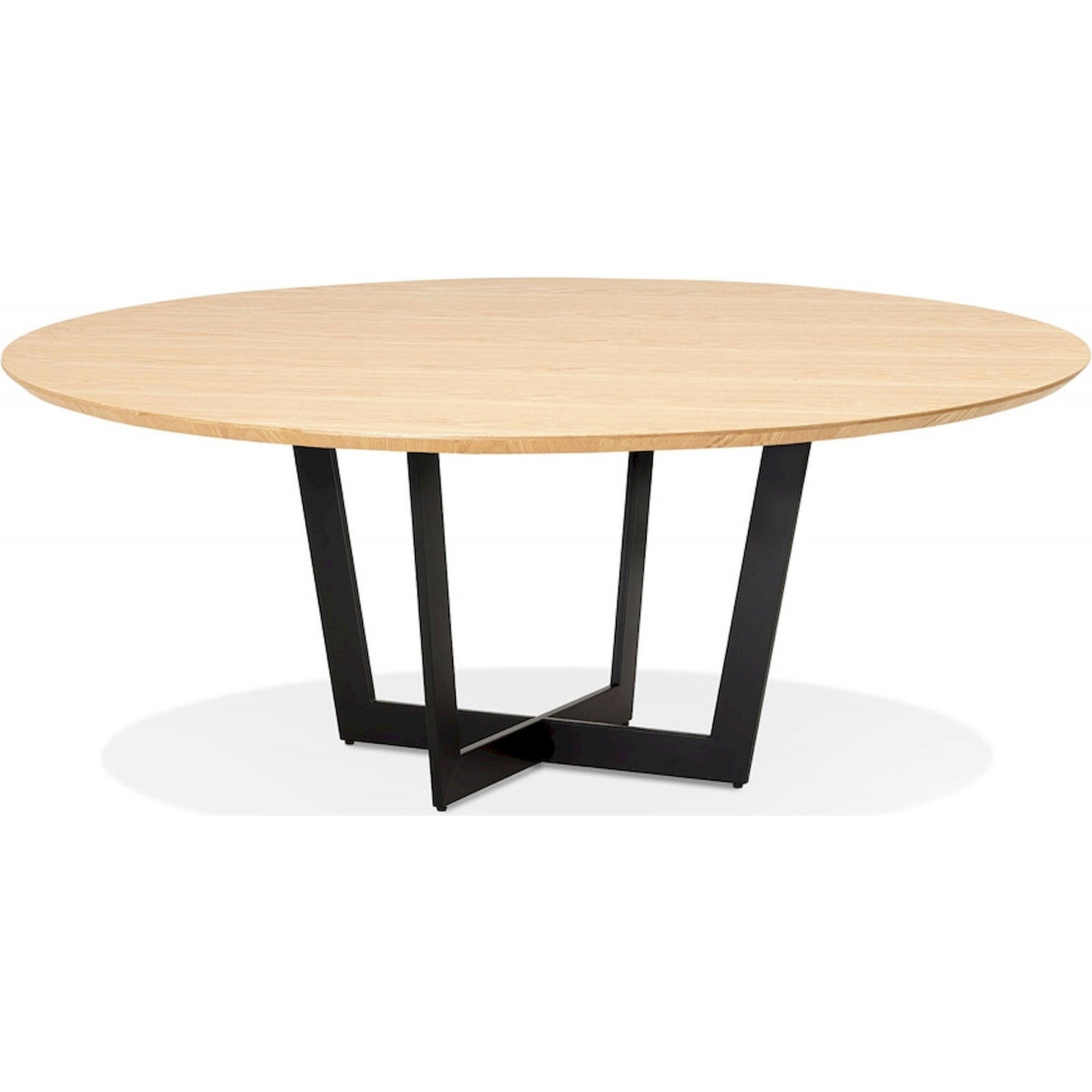 Table design ronde pour 6 convives – finition bois naturel | Leroy Merlin